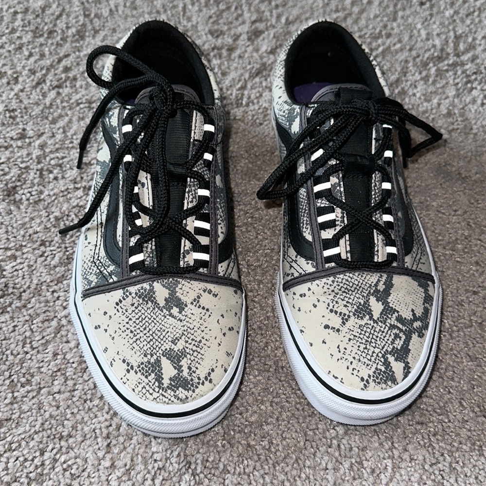 Vans snakeskin print gym shoes